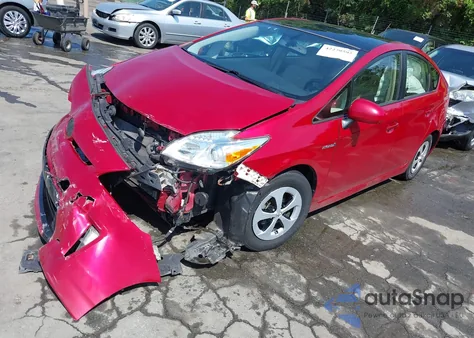 2013 Toyota Prius Four из США, поврежденный, VIN JTDKN3DU2D1624794